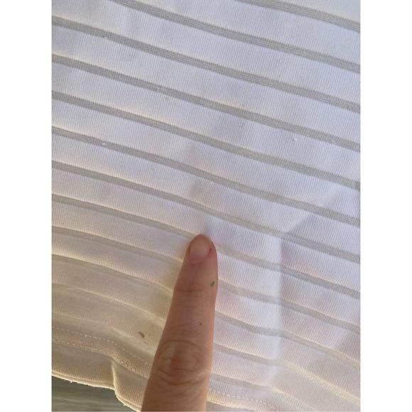 Cache White Striped Blouse Boat-neck Shirt, Size Small* - Picture 2 of 7